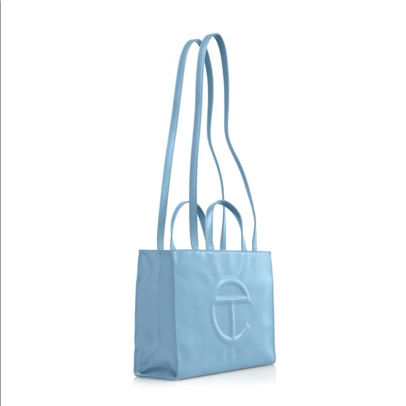 Telfar Medium Pool Blue Bag A ( Restock) 100% Authentic. - Picture 3 of 7